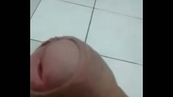 Cumshot in the bathroom