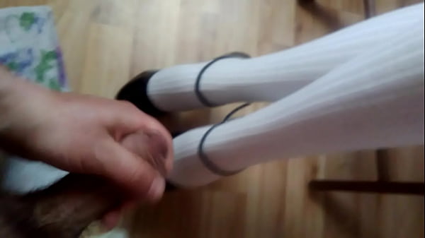 white stockings high heels cumshot