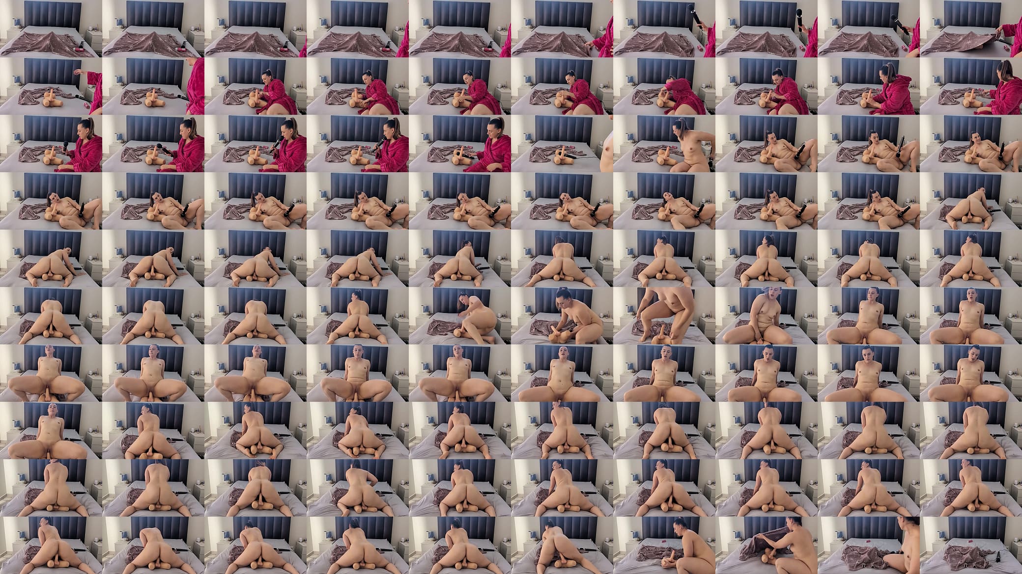 MILF Doll Riding Session with Wand Orgasm Play 预览图