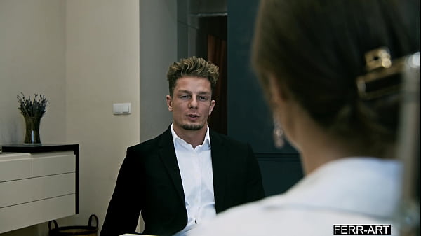 Lesbian Accountant Discovers Giving Blowjob is fun and have sex first time with man.