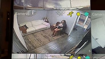 Big Tit Milf Secretary Busted on Security Cam At Work