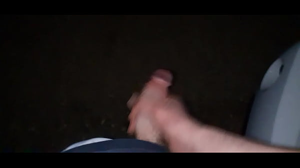 Jerking off my cock and shooting cum on the sid...