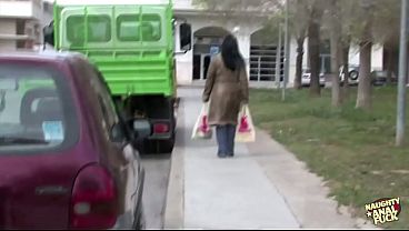 Big tits milf gets her pussy fucked by a dildo and asshole by a dick.