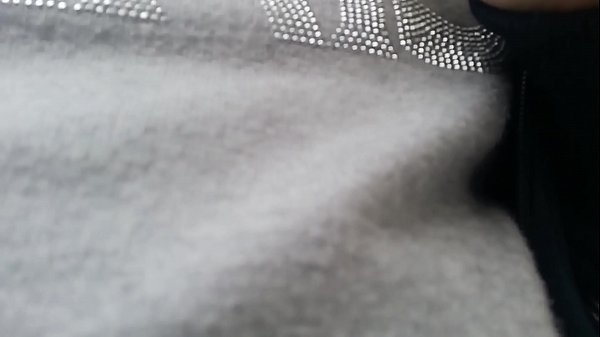 I show my tits in a public garden and then piss in my tight pants