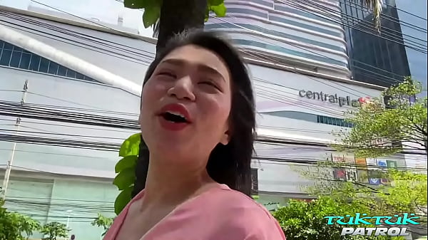Lucky Asian MILF gets to try out white cock on her way home from mall