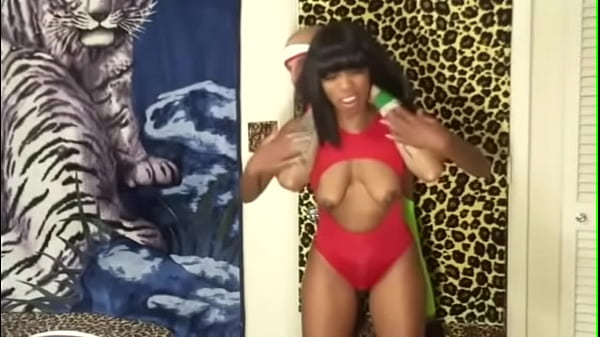 BIG BREAST SEXY EBONY BABE VS PORN STAR CHAMPION IN FULL NELSON WRESTLING HOLD CHALLENGE MATCH