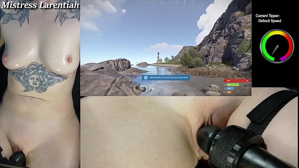 Rust Naked Gaming Stream Part 1 Goth Gamer Girl  | Mistress Larentiah
