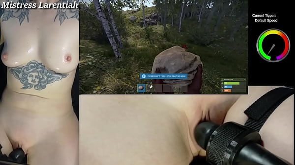 Rust Naked Gaming Stream Part 1 Goth Gamer Girl  | Mistress Larentiah