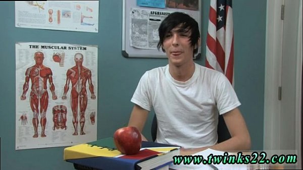 Suck young hairless gay twink cock first time Aidan Chase has an