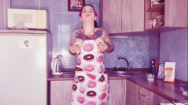 Download Video - Fucked herself with a big dick and covered herself with milk