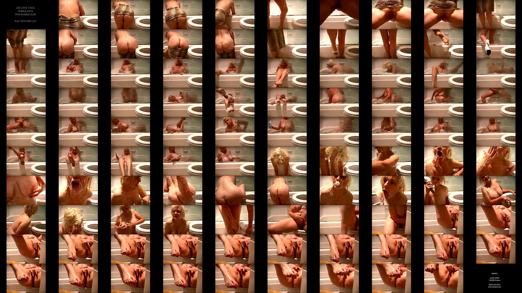 Naked in Bath Tube Masturbation Zoe Zane 预览图