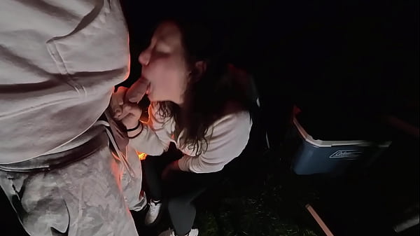 Wife Bent Over and Used Outside at Camp Trying to get Caught
