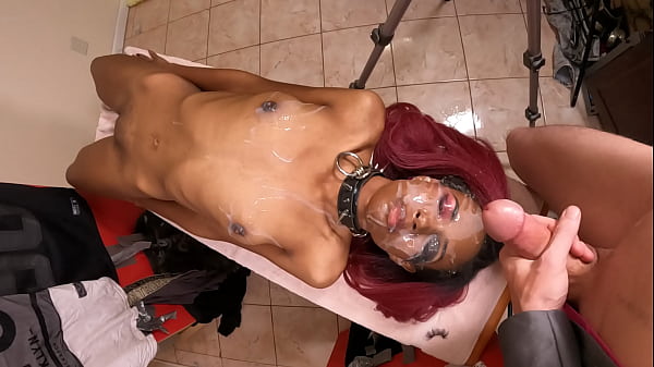 Bukkake by Aiden Valentine on top of beautiful ebony girl