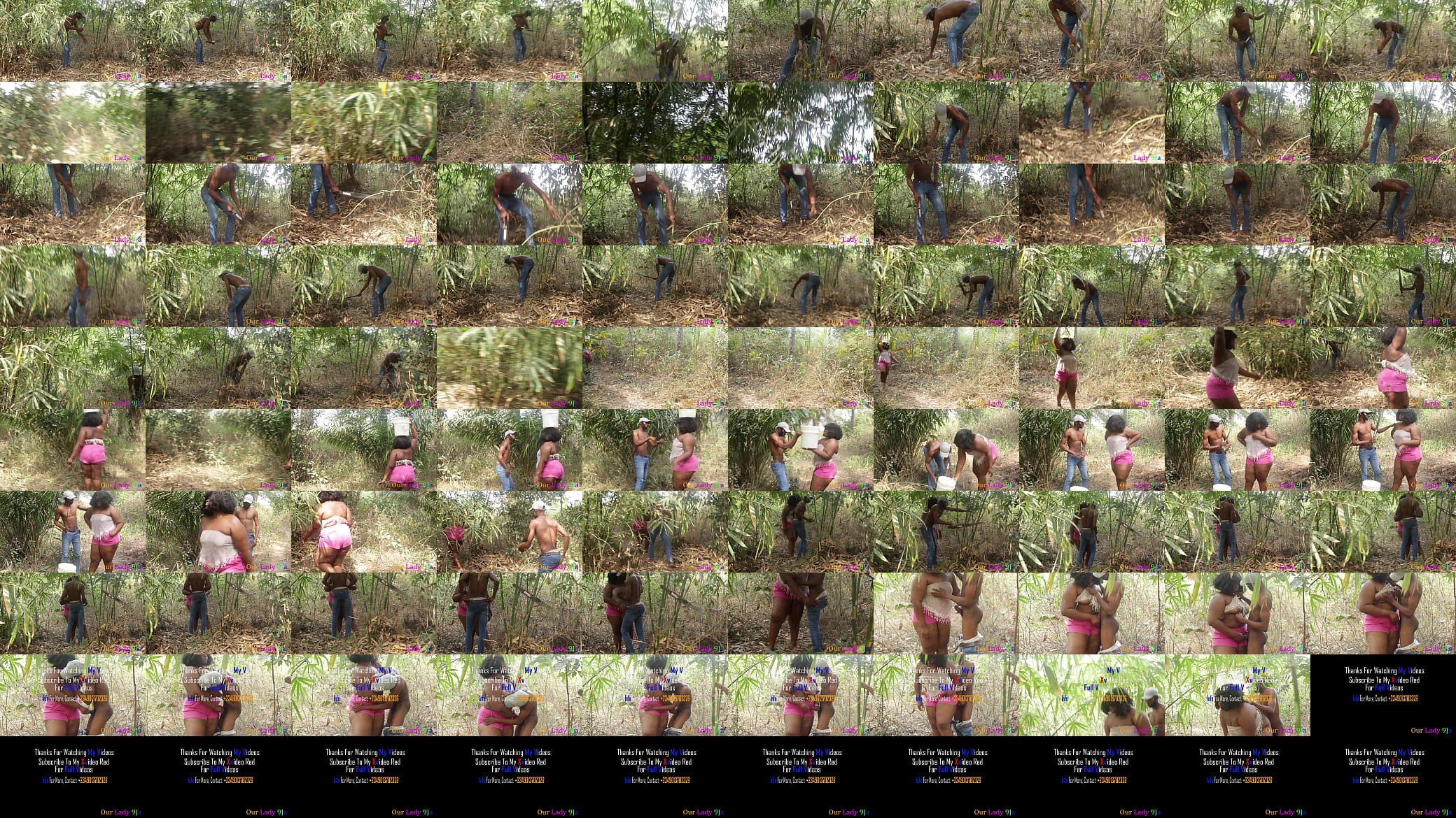 Leaked Sex Tape Of African BBW Model, Having  Hardcore Doggystyle Sex In The Bush With A Local Farmer Somewhere In Africa, Goes Viral 预览图