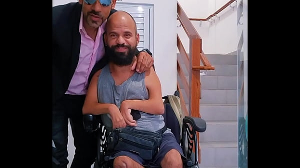 A SPECIAL FUCK WITH THE HOT WHEELCHAIR USER. I MILKED AND PISSED ON THE