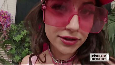 Skinny Brunette Lola Aiko Asks Dorian del Isla For Sloppy Anal!