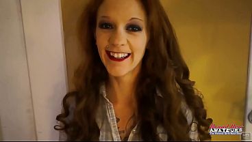 Cassie Displays Her Tattooed Chest In Redhead Pounding Audition!