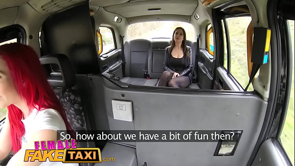 Download Video - Female Fake Taxi Horny busty babes in taxi lesbian backseat orgasms