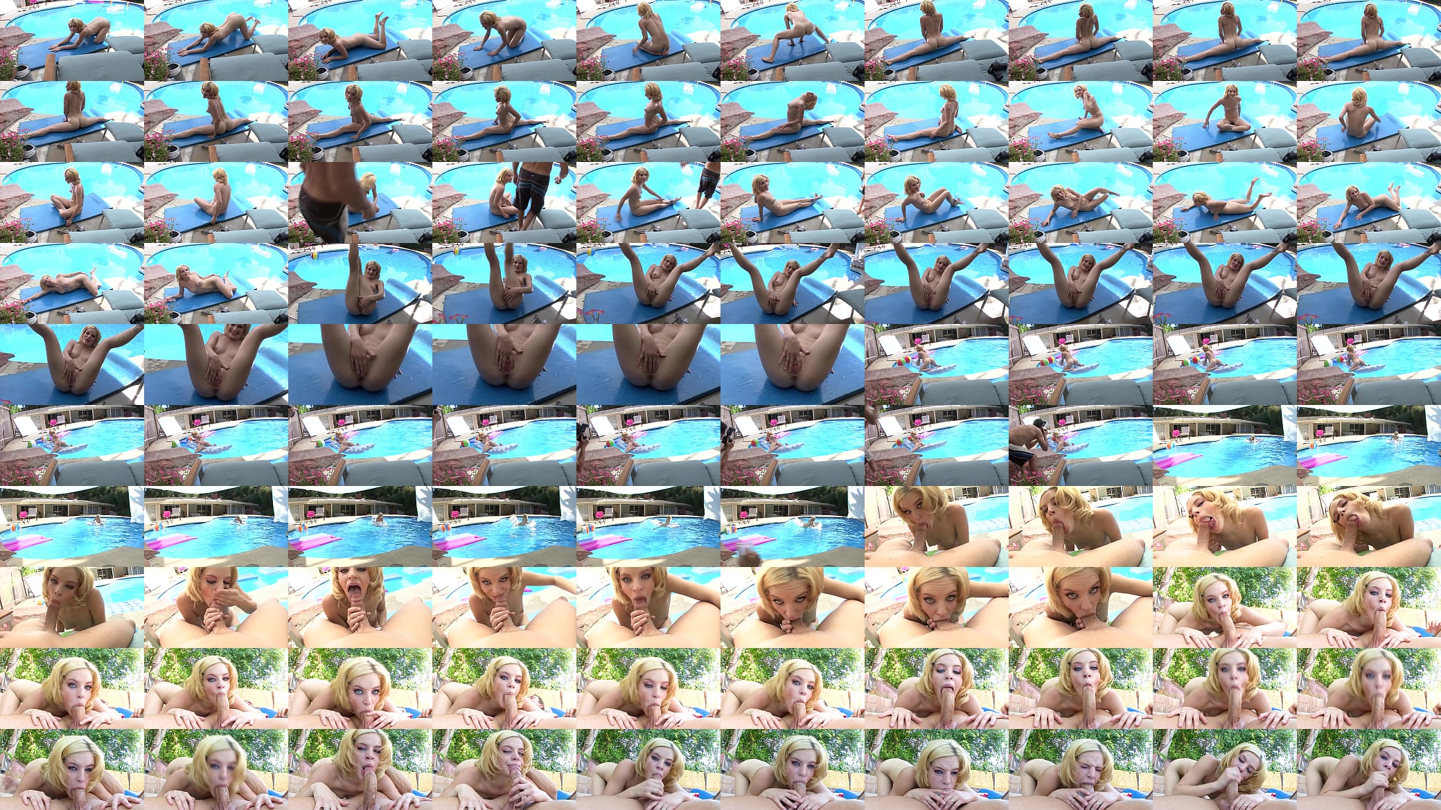 ALLY ANN Sexy Blonde Cutie Poolside Huge Cock Deepthroat Blowjob and Cum Facial 预览图