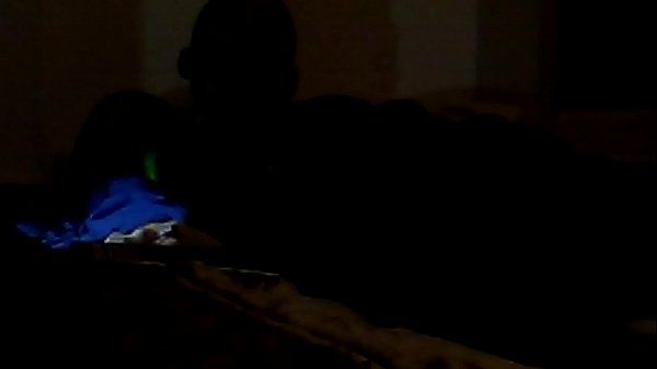 STROKING MY BIG BLACK DICK TIL I CUM