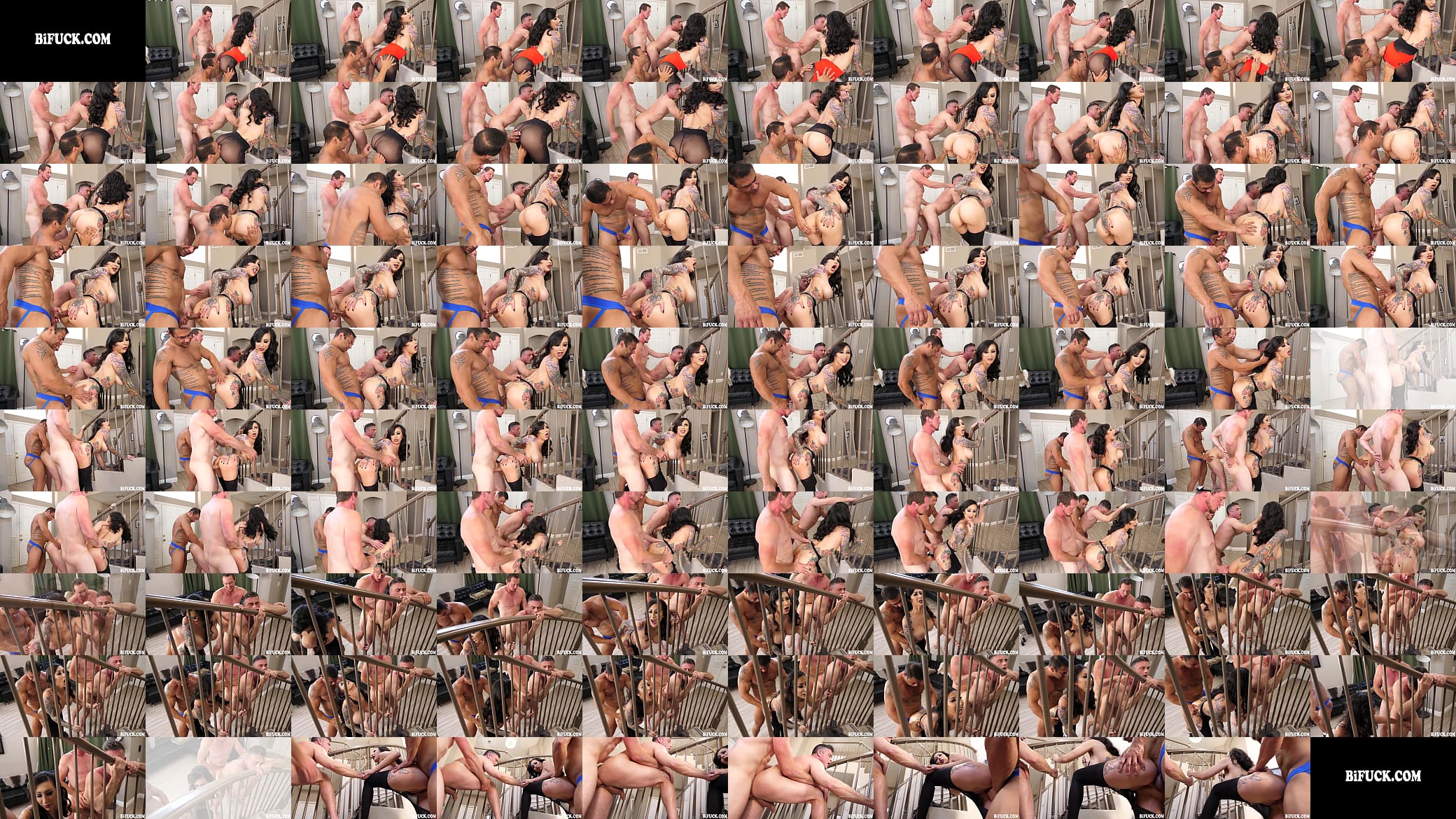 Getting Fucked Next to His Hotwife with huge dicks 预览图