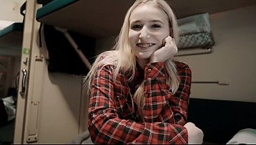 Download Video - Girl Fellow Traveler Seduced Guy on the Train and Gave him Blowjob and Swallowed Sperm&excl;