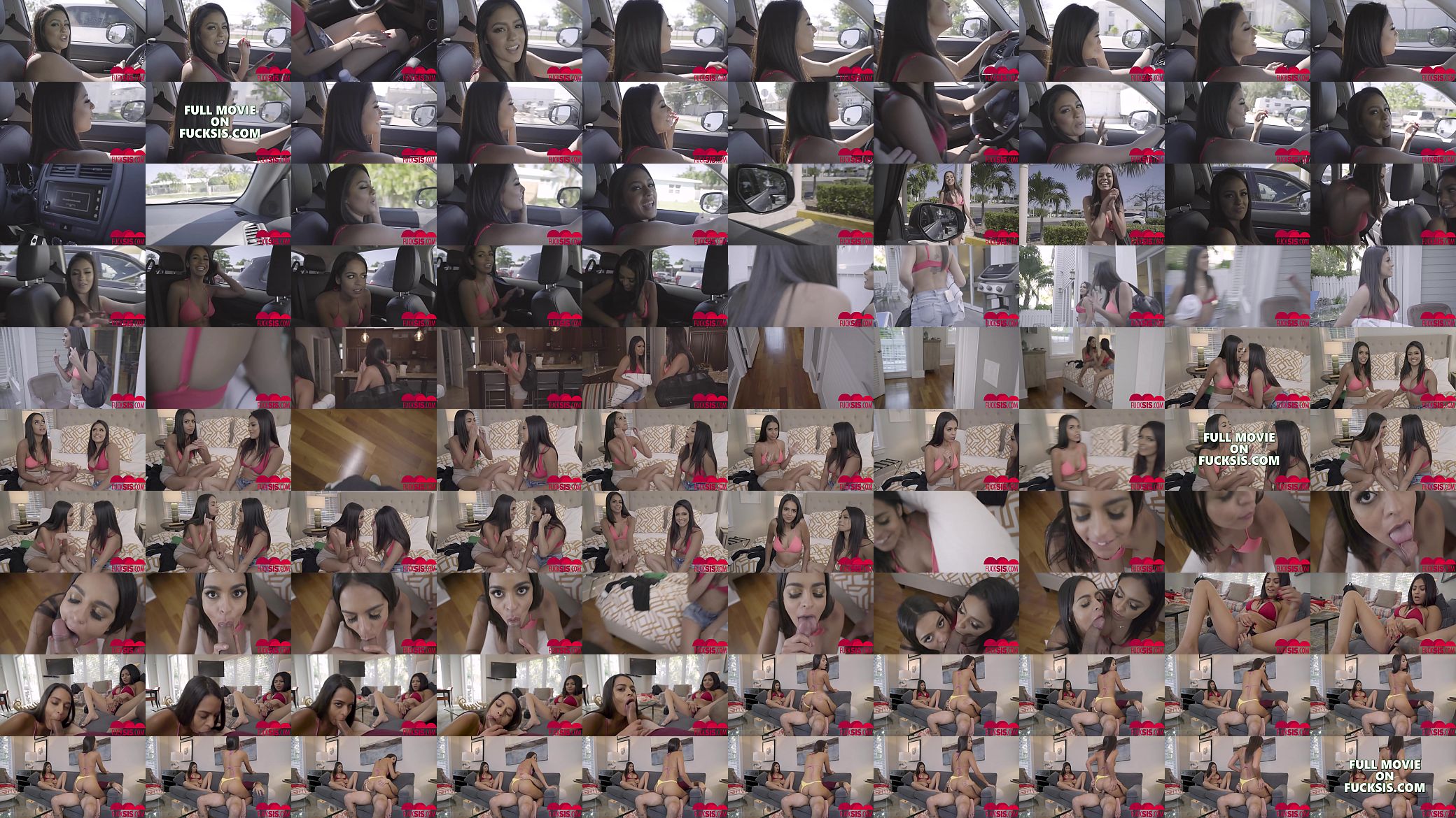 Serena Santos , Vienna Black In Road Trip Stepsister Ramming 预览图