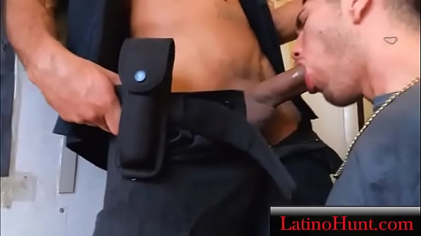 Servicing a Hung Horny Latin Cop@LatinoHunt