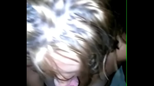 Blow job at home made glory hole
