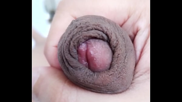 Jacking off my uncut cock, extreme closeup, for...