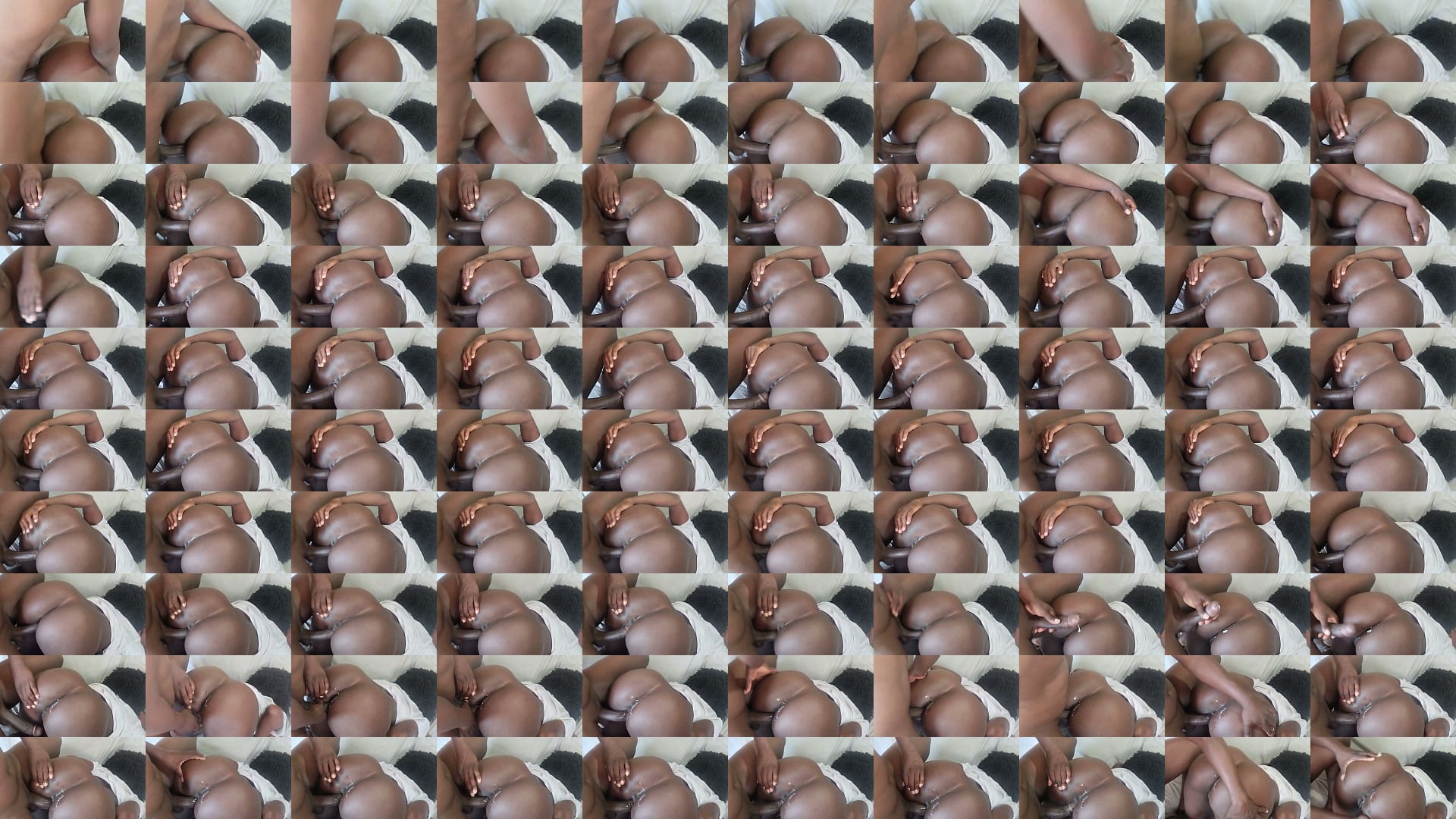 Fucking my black American girlfriend and cum shines on her big ass 预览图