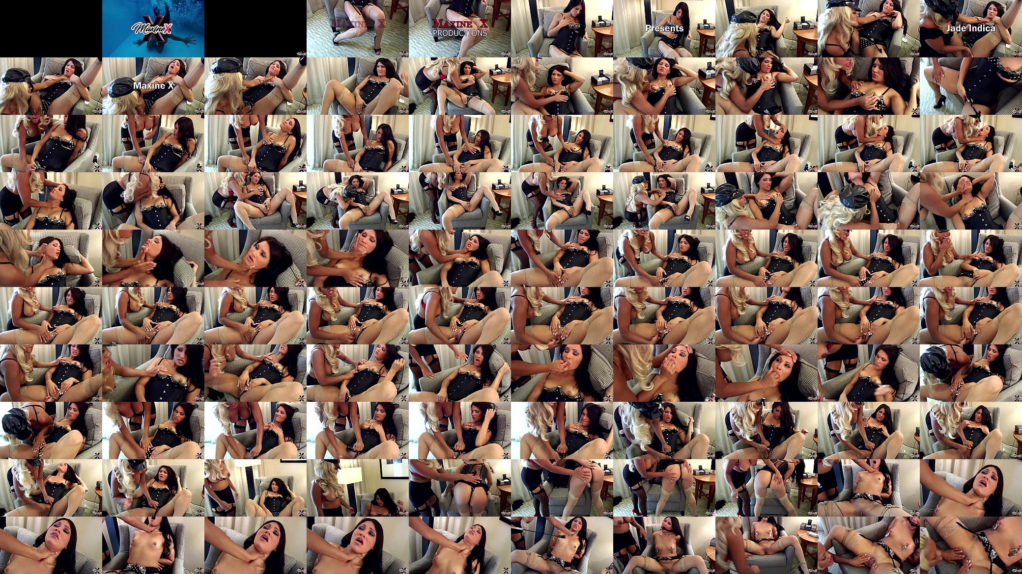 Lezdom &amp; More! Dominatrix Maxine X Makes Jade Indica Cum Hard! 预览图