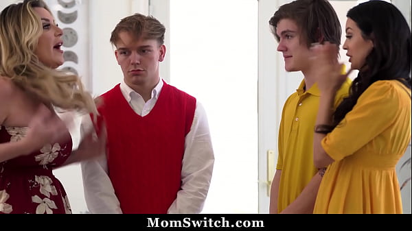 Download Video - Big Tits Milfs Invite Stepsons to Have a Swap Sex - Momswitch