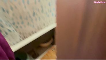 Caught my stepmom masturbating in the bathroom. I fucked her while she was sucking my cock.