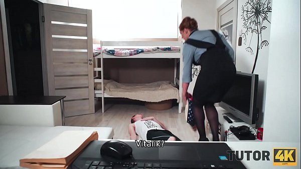 TUTOR4K. Hot preceptor has wet hole rammed by mentee who is three times y.