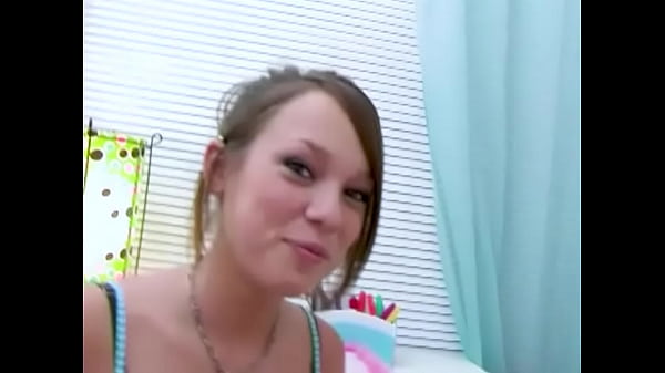 HALEY SWEET Cute 18 YO Huge Cock POV Blowjob and Facial