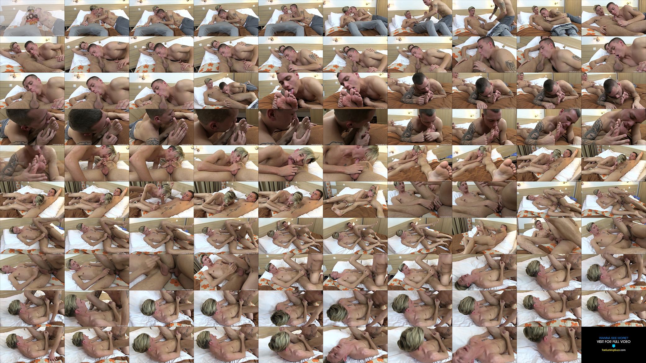 Two Horny Twinks Foot Worship 预览图