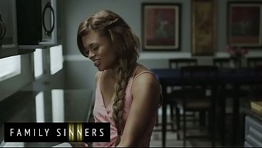 FAMILY SINNERS - Petite Babe Gets Her Pussy Dominated By Her Boyfriend’s Father And Gets A Hot Facial