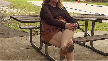 Hot sexy fat woman outdoors in public view with her legs spread wide open | hoping for men to pass by | It Gets my Pussy very Horny and Wet just Sitting Outdoors Showing off my Big Fat Legs and watching strangers | Dad0603 | Big fat ass BBW SSBBW