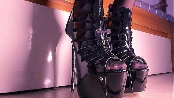 Nylon Feet High Heels