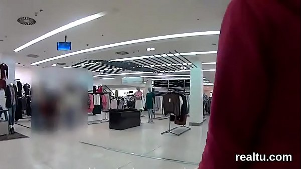Adorable czech sweetie was tempted in the shopping centre and rode in pov