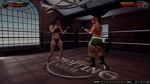 Nanyang VS Aine O'Rackie (Naked Fighter 3D)