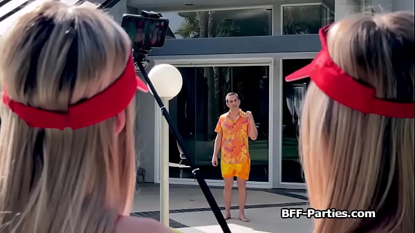 Sexy teen lifeguards make a foursome with lucky patient
