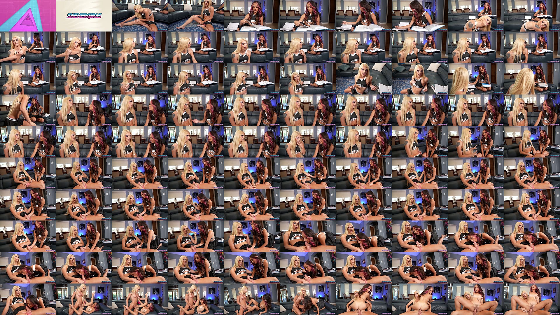 Cheerleader Reveal. Isabella Nice and Eris Jolie 预览图