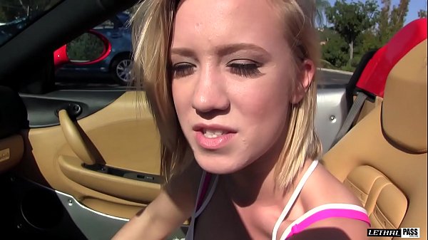 Tall Young Blonde Bailey Brooke attacks her step dads cock and he just cant say no