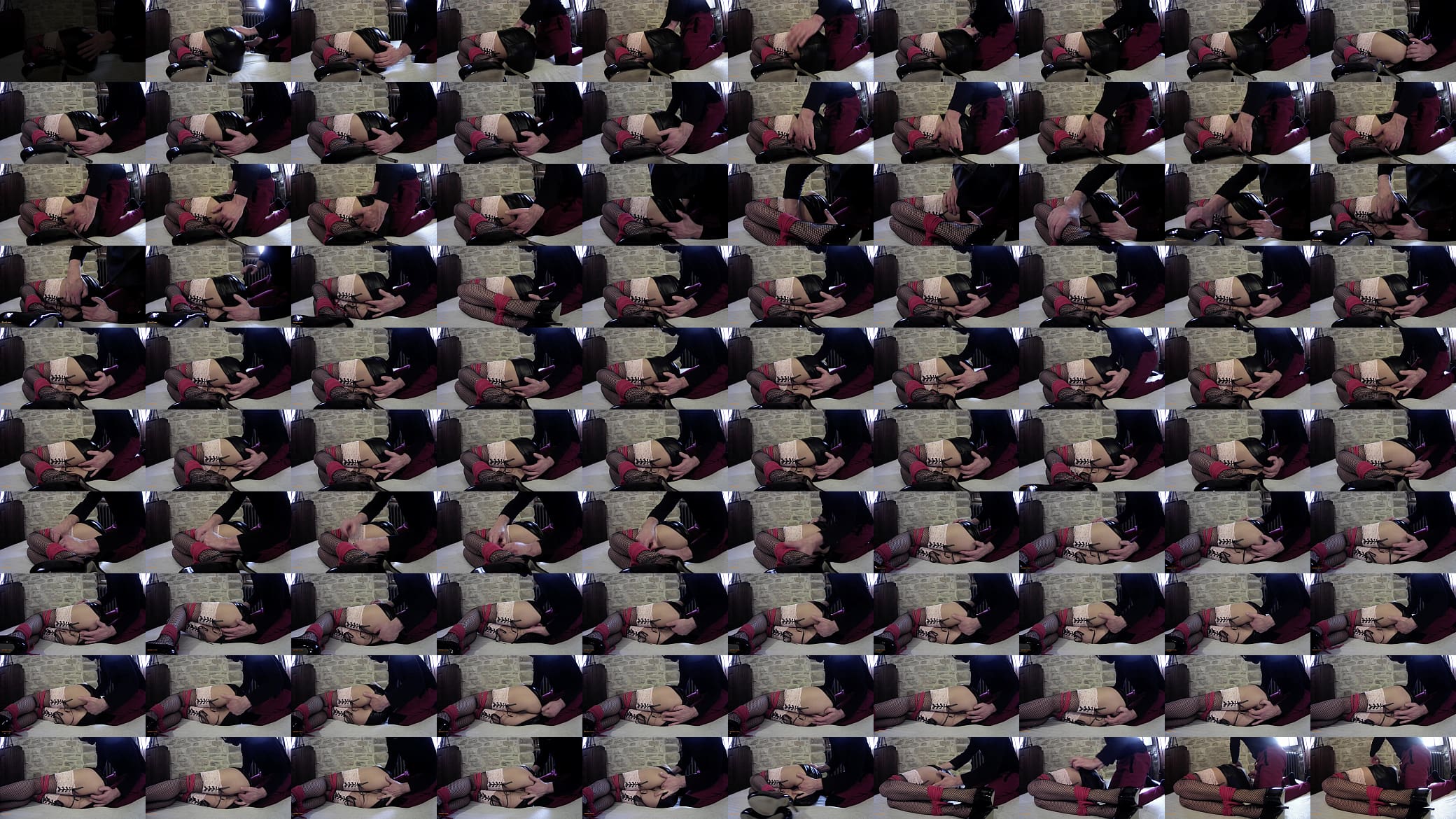 Laura On Hee 2021 bound on the floor wearing sexy lingerie, fingered 预览图