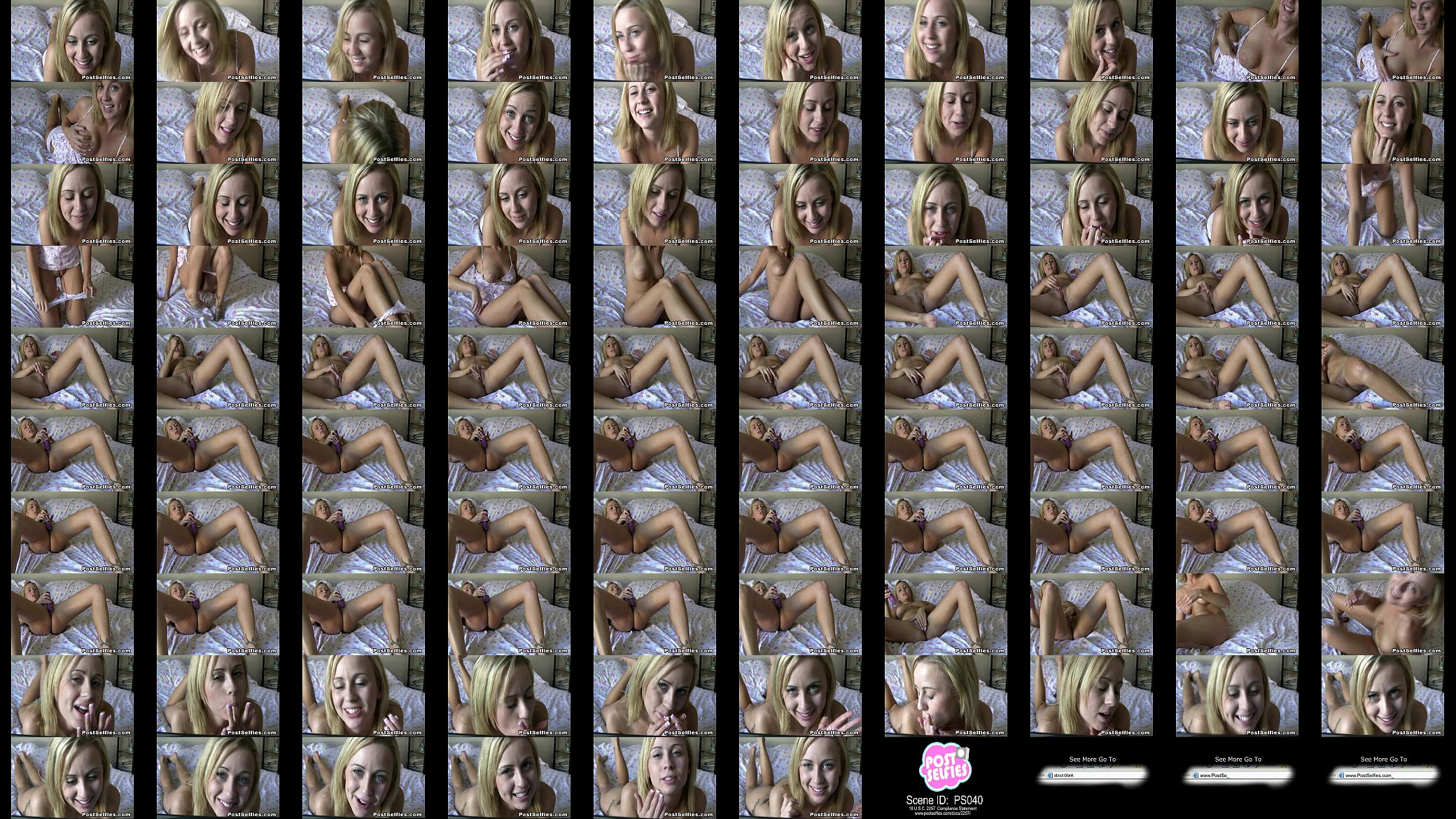 Stunning  Blonde Busty Teen Masturbates On Webcam Chat 预览图