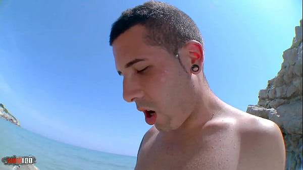 Slutty Blonde Girl with Big Natural Boobs Fucking on the beach
