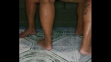 I made my sister-in-law suck my dick on the sofa before her husband arrived