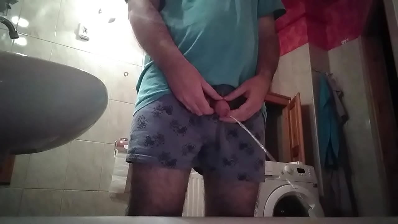 ¡Un tipo travieso orina en el baño y luego se pajea su polla sin cortar!
                   cumshot sperm cock amateur homemade bathroom masturbation dick jizz pee naughty piss alone peeing uncut jerk off solo guy chubby guy pee and cum scuirting muchos negros